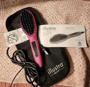 Illustra Beauty Pink Heated Styling Brush U770D